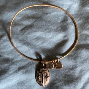 Alex & Ani gold key bracelet